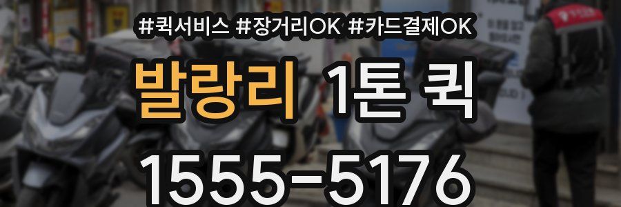 발랑리 1톤 퀵