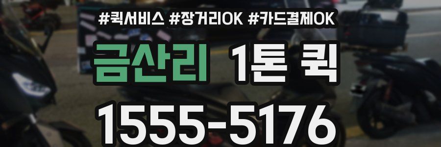 금산리 1톤 퀵