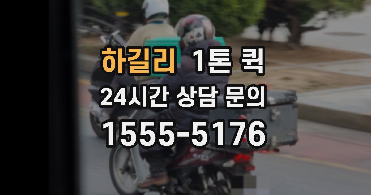 하길리 1톤 퀵