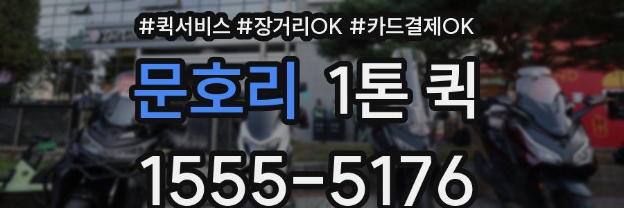 문호리 1톤 퀵