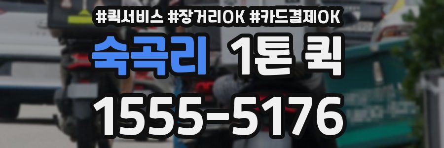 숙곡리 1톤 퀵