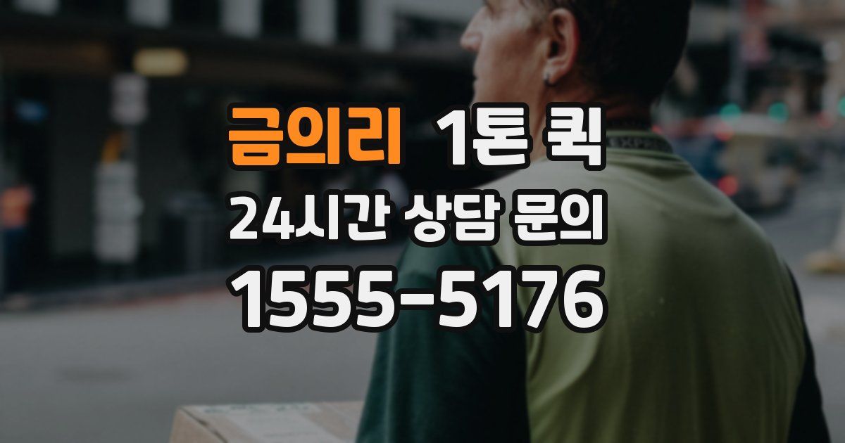 금의리 1톤 퀵