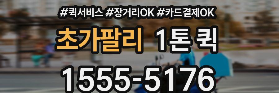 초가팔리 1톤 퀵