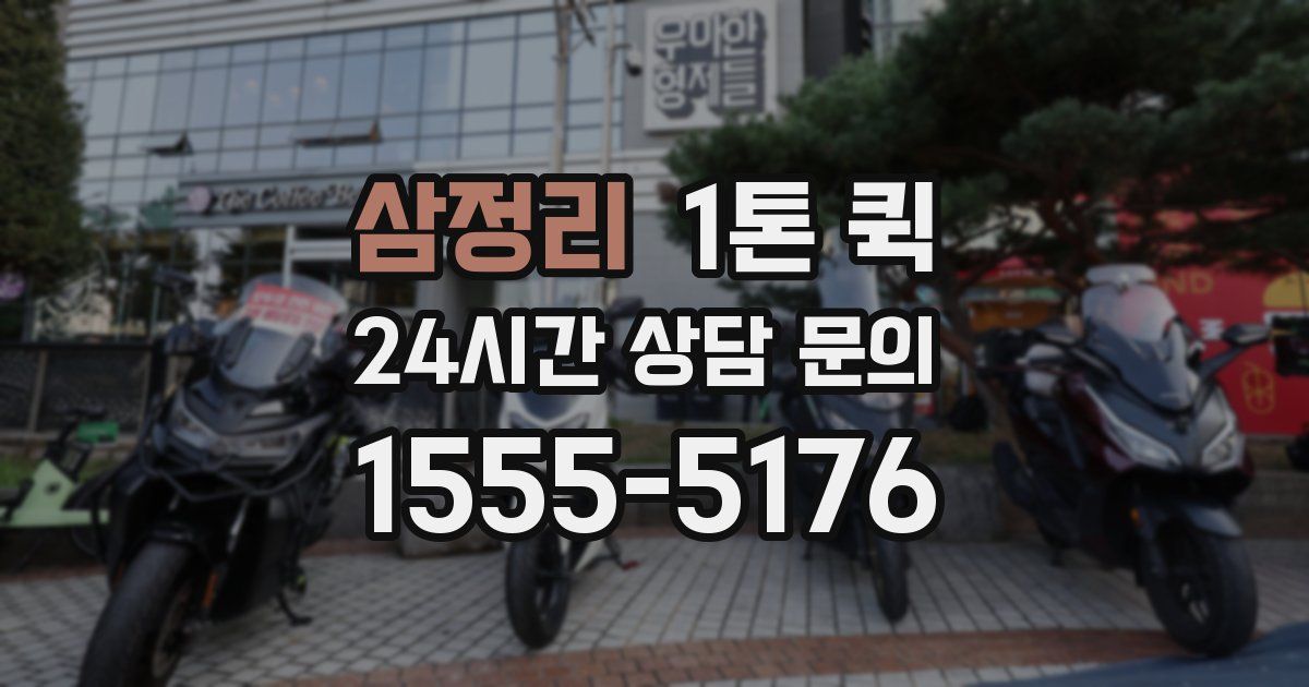 삼정리 1톤 퀵