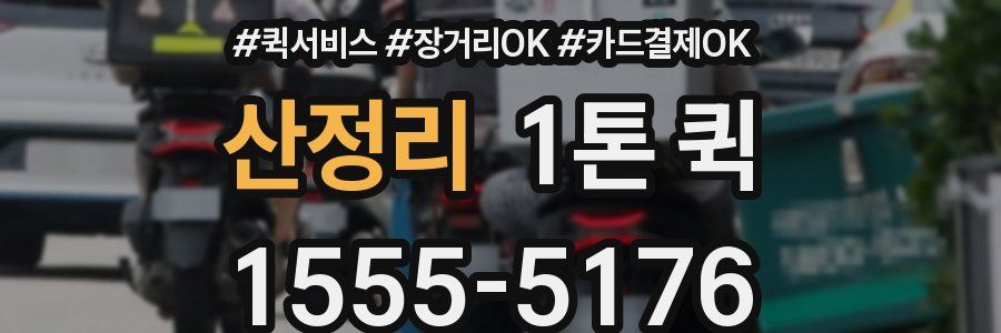 산정리 1톤 퀵