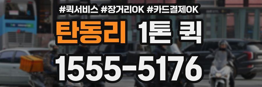 탄동리 1톤 퀵