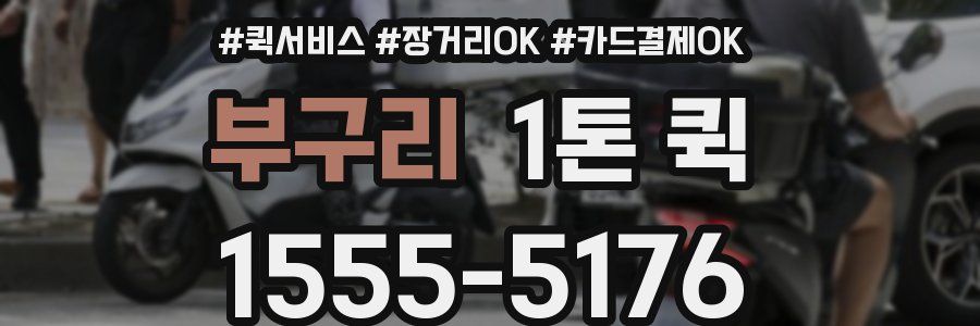 부구리 1톤 퀵