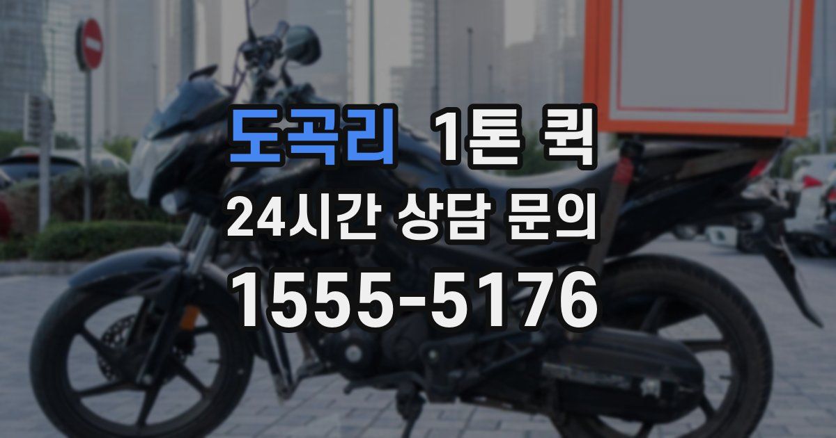 도곡리 1톤 퀵