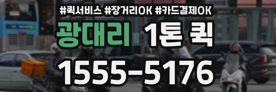 광대리 1톤 퀵