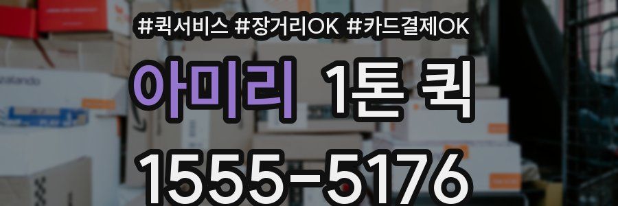 아미리 1톤 퀵