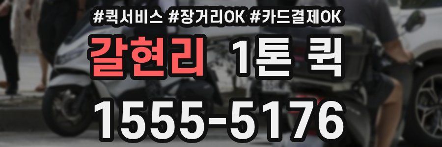 갈현리 1톤 퀵