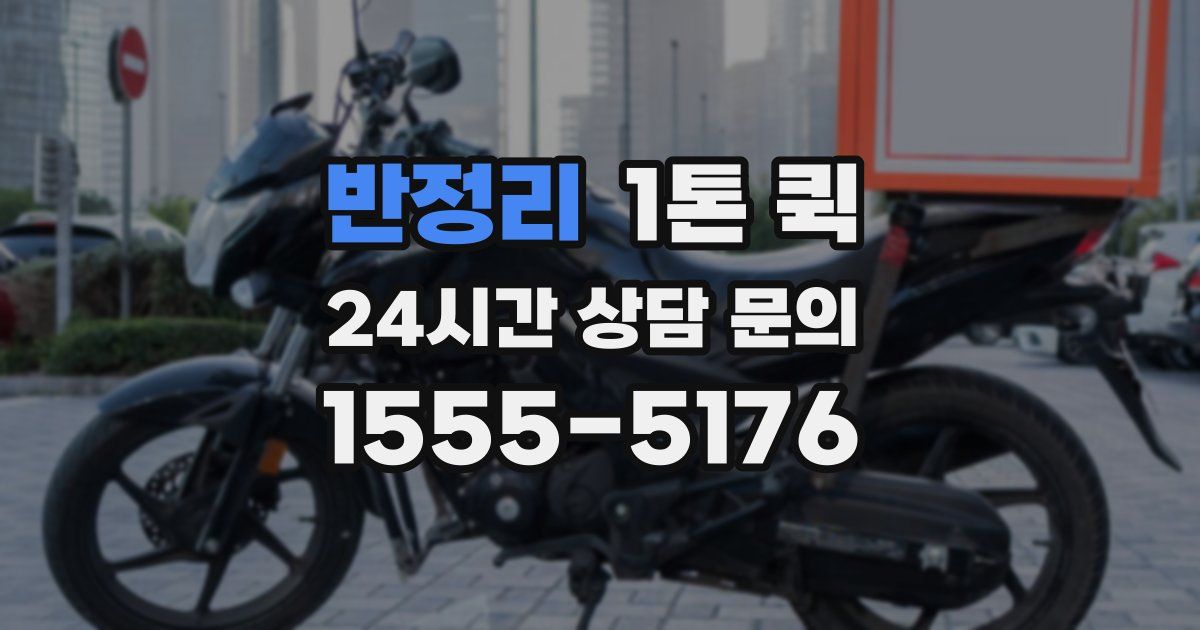 반정리 1톤 퀵