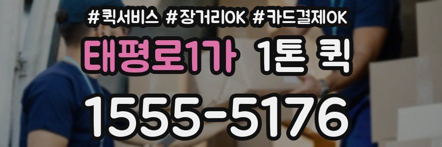 태평로1가 1톤 퀵