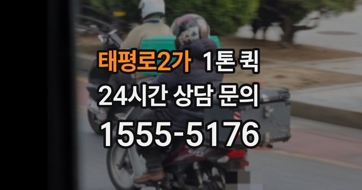 태평로2가 1톤 퀵