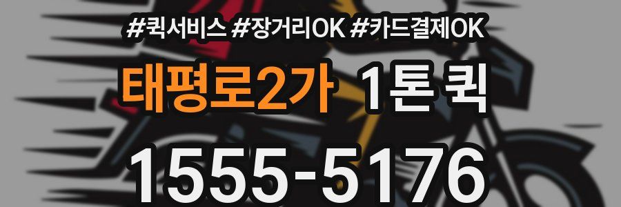 태평로2가 1톤 퀵