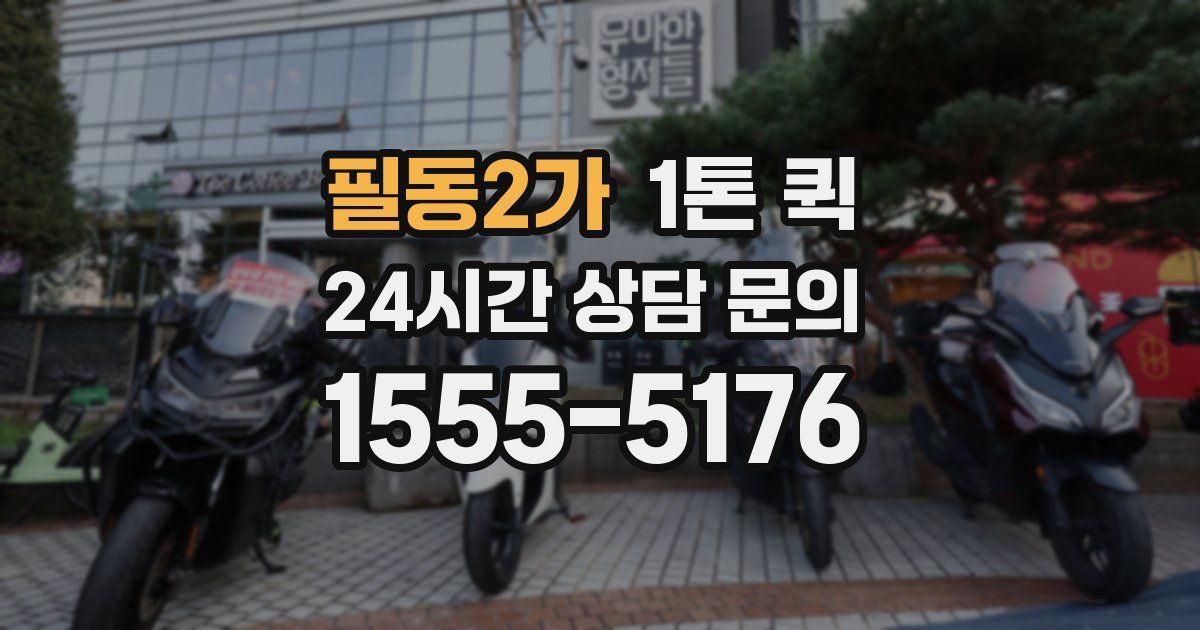 필동2가 1톤 퀵