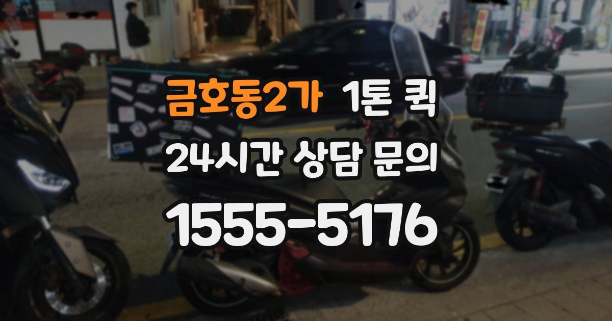 금호동2가 1톤 퀵