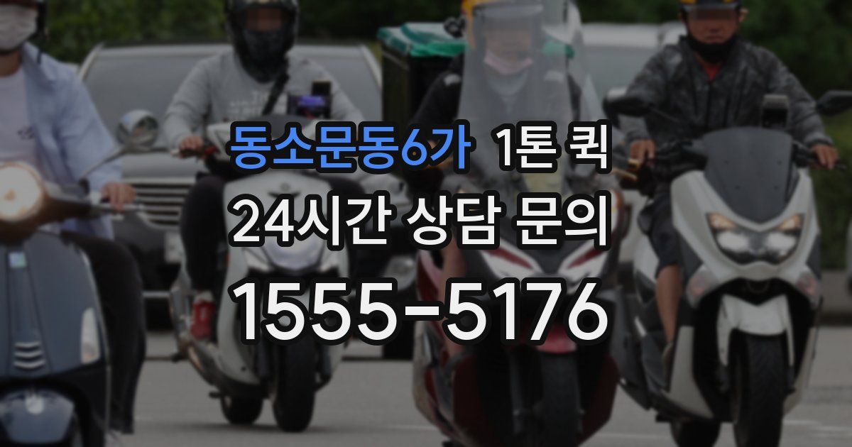 동소문동6가 1톤 퀵