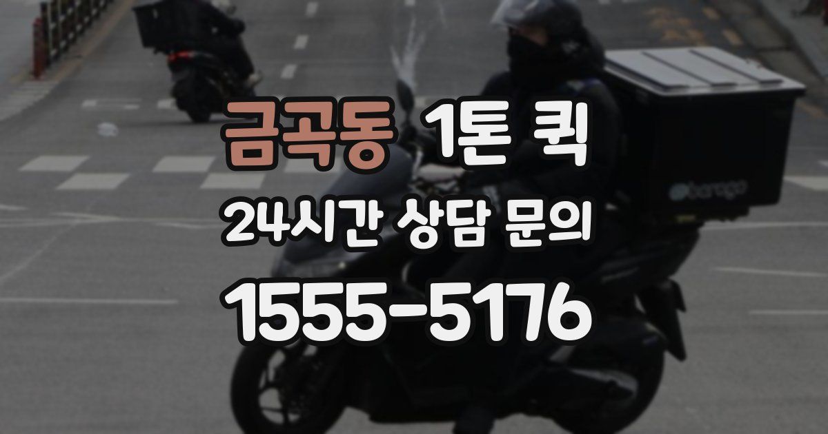 금곡동 1톤 퀵