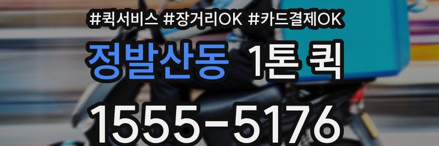 정발산동 1톤 퀵