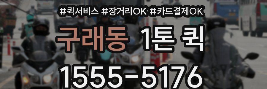 구래동 1톤 퀵