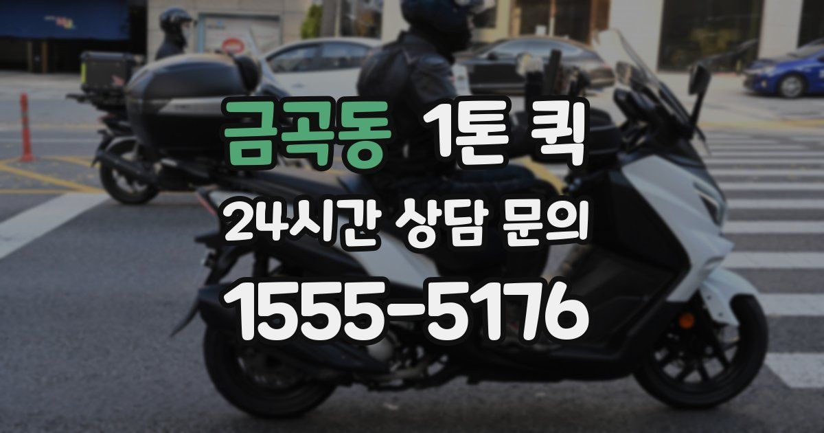 금곡동 1톤 퀵