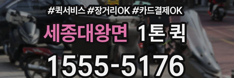 세종대왕면 1톤 퀵