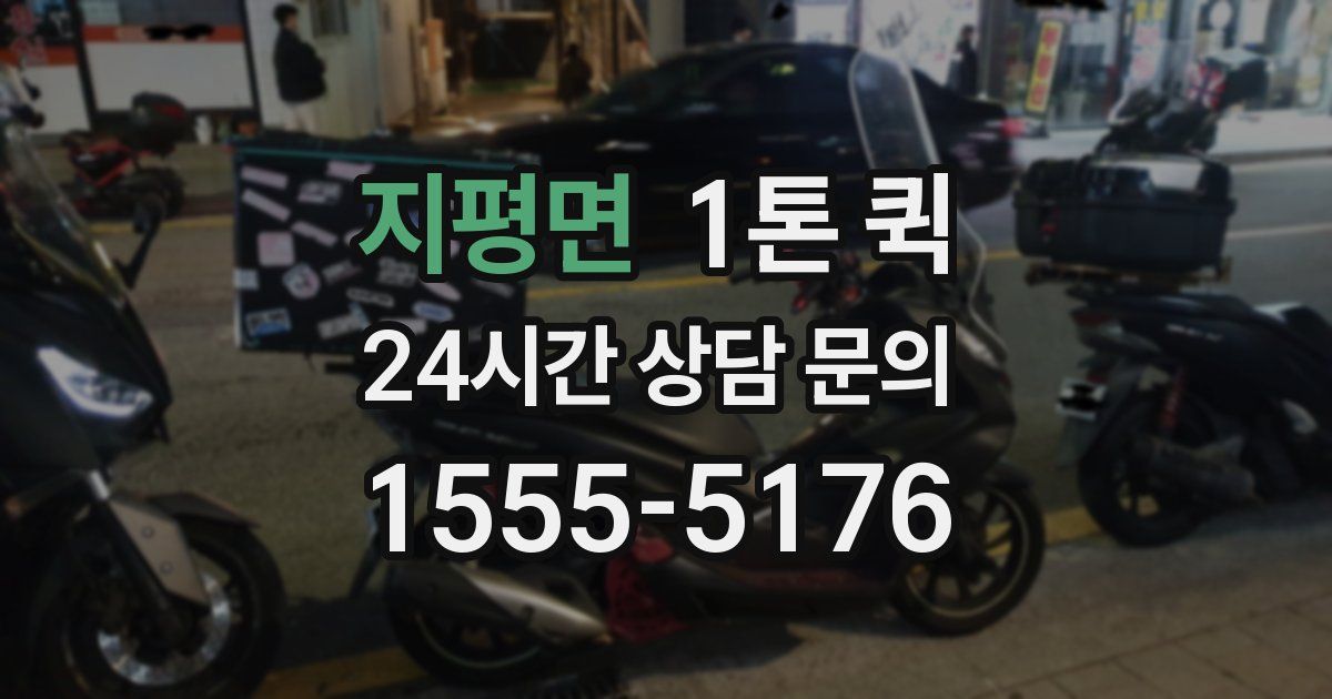 지평면 1톤 퀵