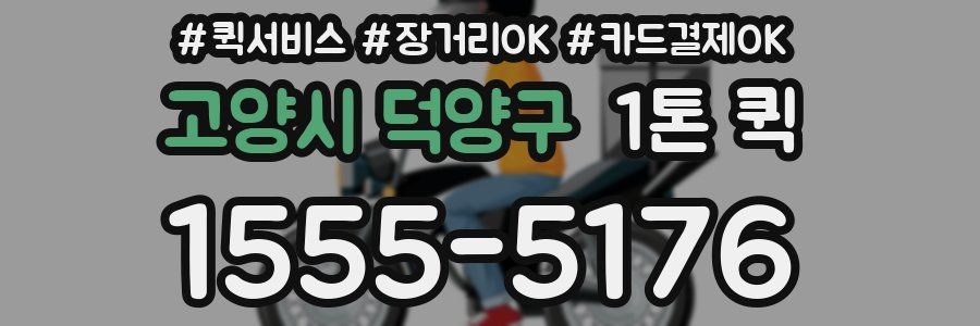 고양시 덕양구 1톤 퀵