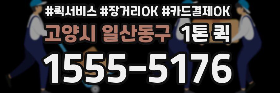 고양시 일산동구 1톤 퀵