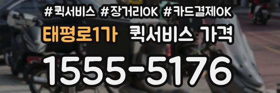 태평로1가 퀵서비스 가격