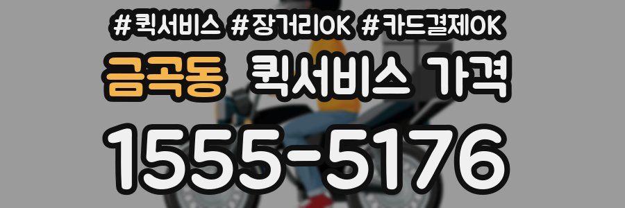 금곡동 퀵서비스 가격