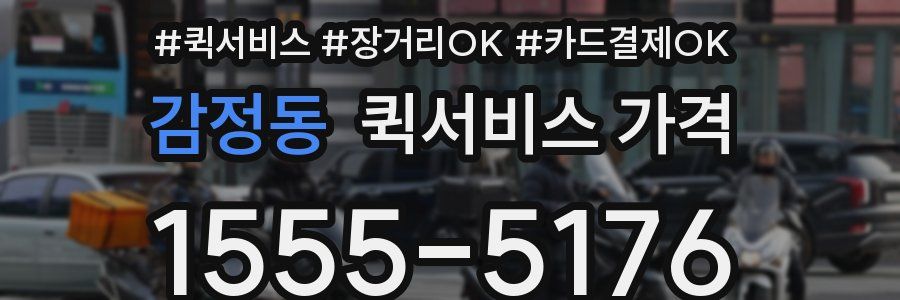 감정동 퀵서비스 가격