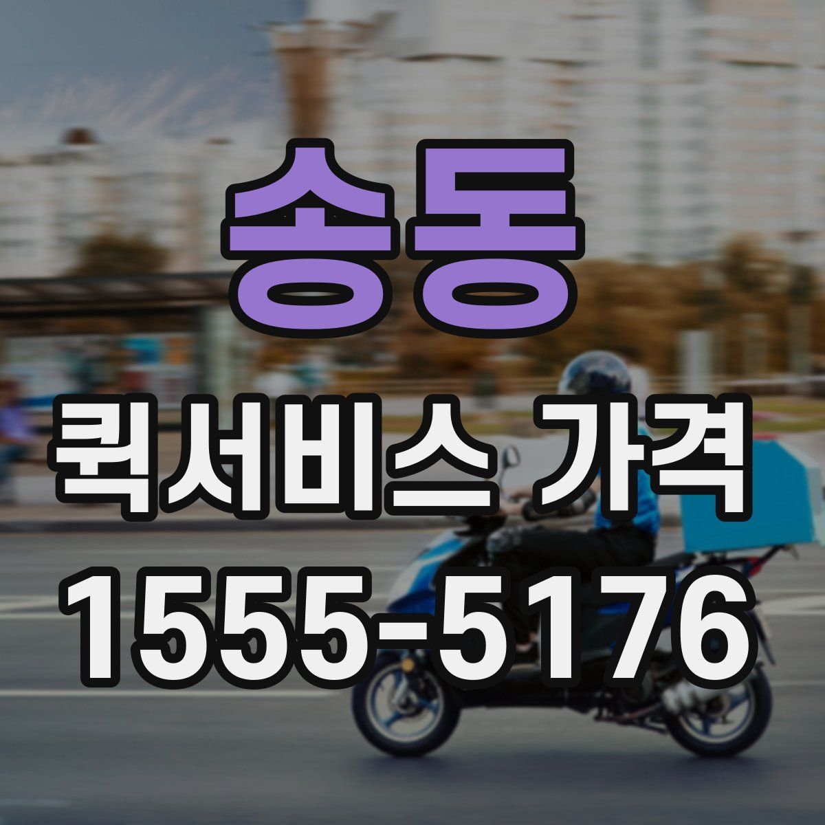 송동 퀵서비스 가격