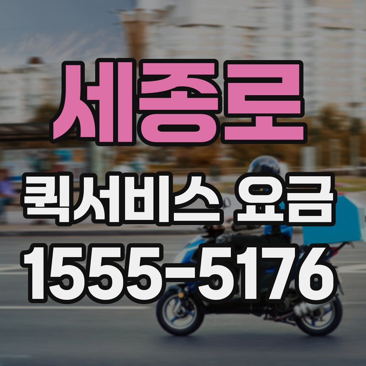 세종로 퀵서비스 요금