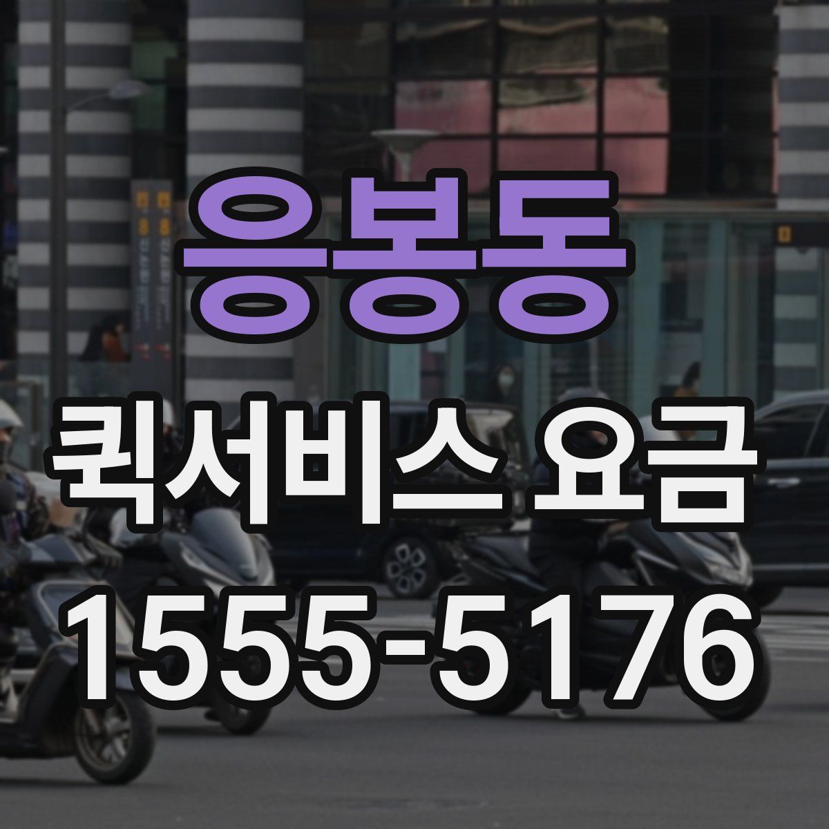 응봉동 퀵서비스 요금