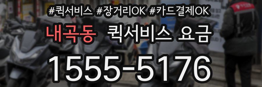 내곡동 퀵서비스 요금