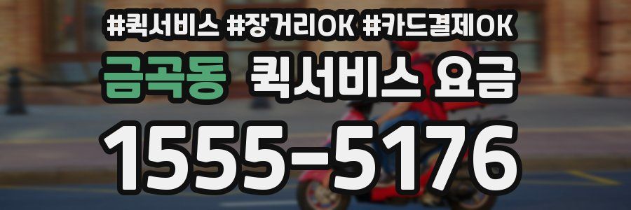 금곡동 퀵서비스 요금