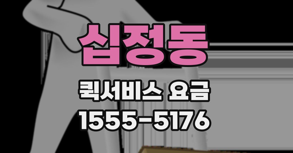 십정동 퀵서비스 요금