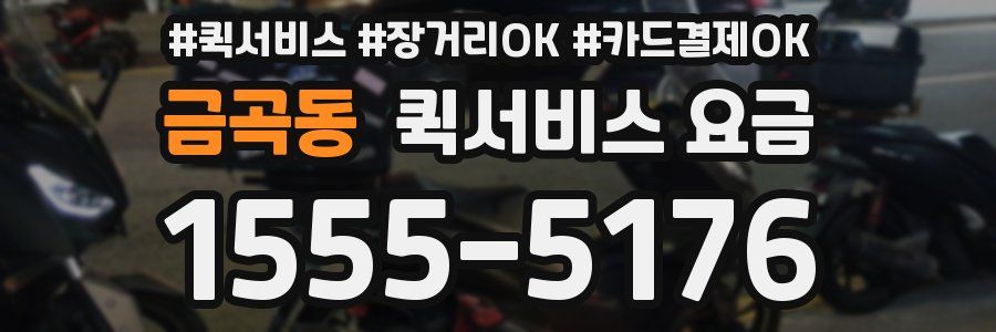 금곡동 퀵서비스 요금