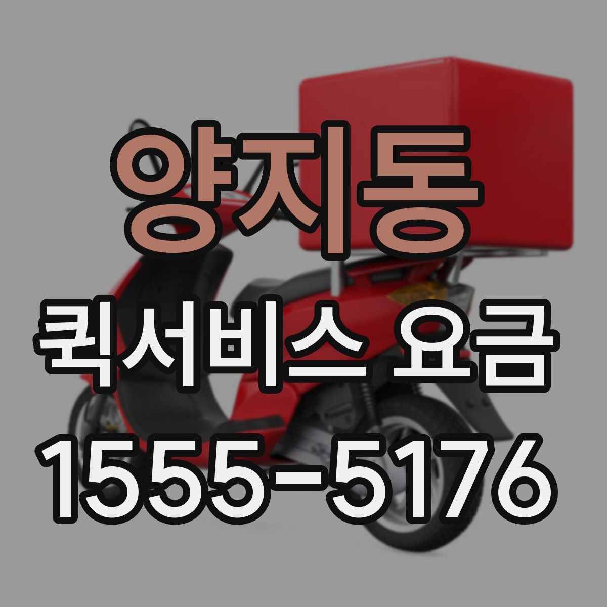 양지동 퀵서비스 요금