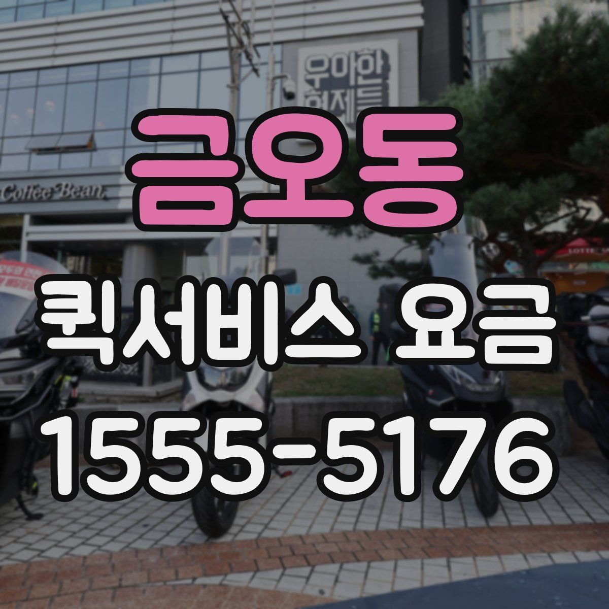 금오동 퀵서비스 요금