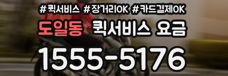 도일동 퀵서비스 요금