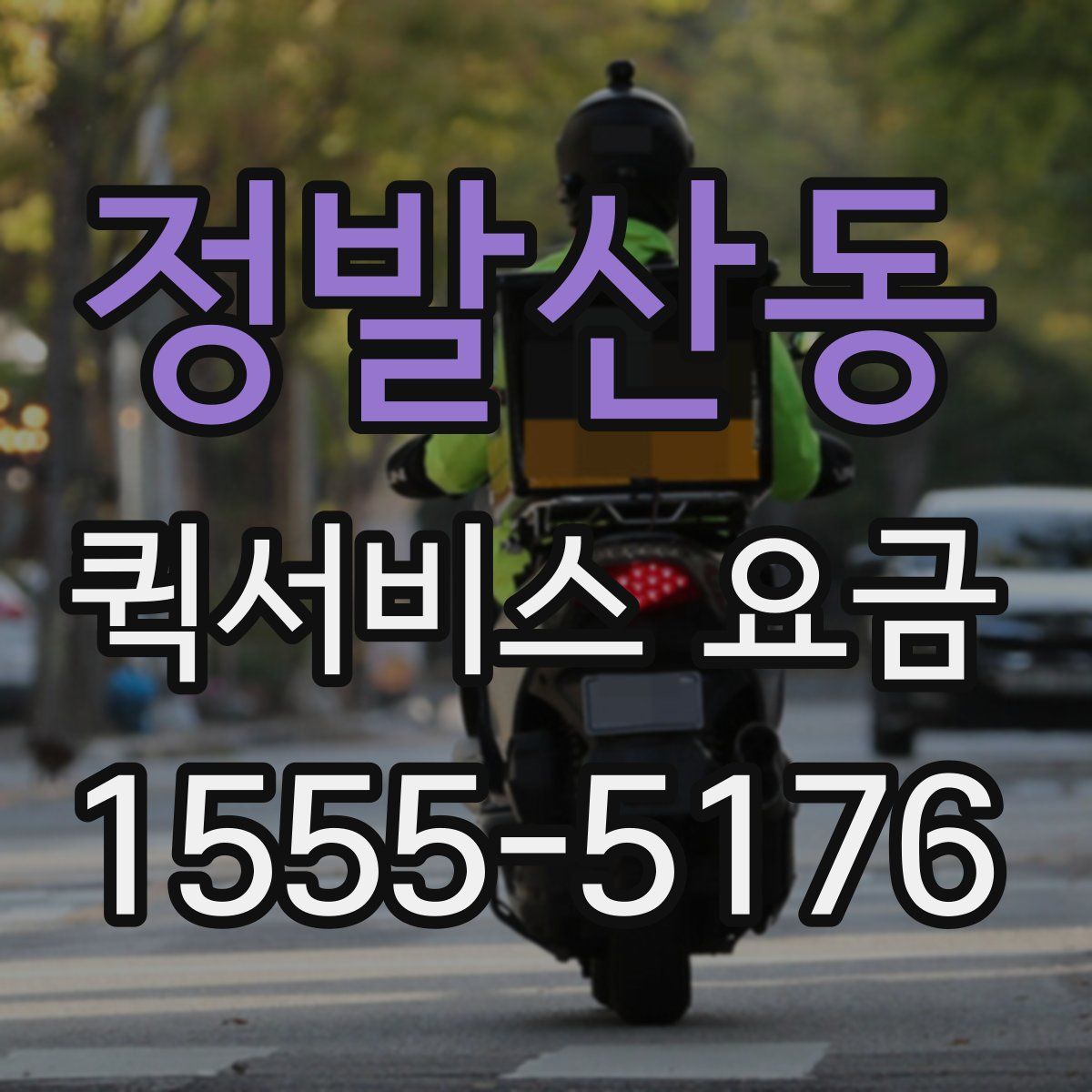 정발산동 퀵서비스 요금