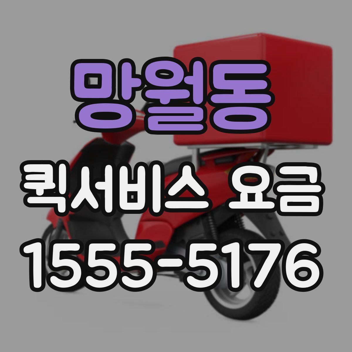 망월동 퀵서비스 요금