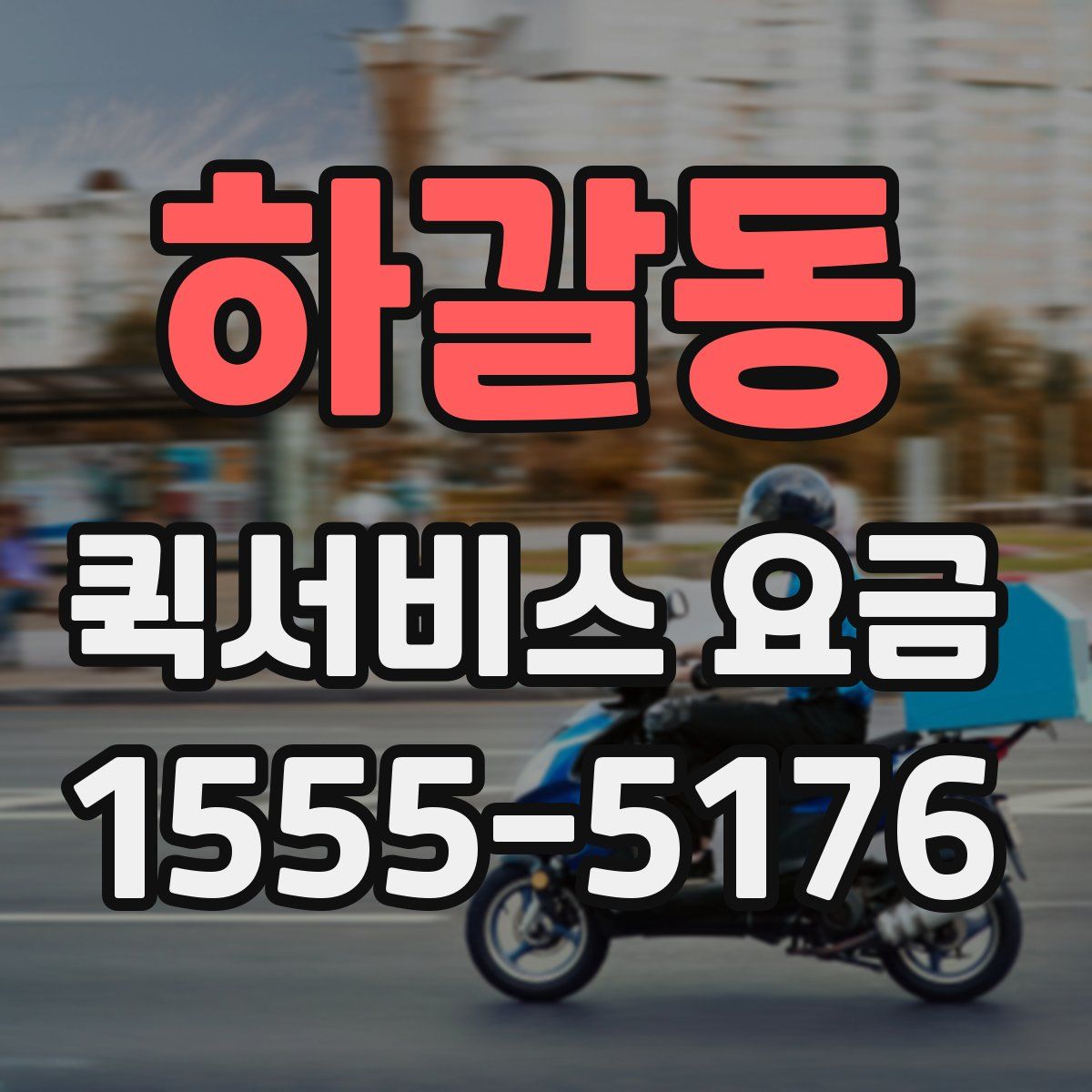 하갈동 퀵서비스 요금