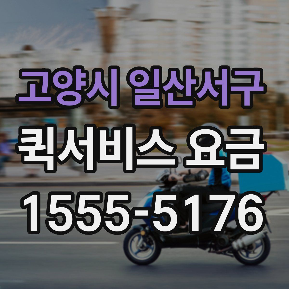 고양시 일산서구 퀵서비스 요금