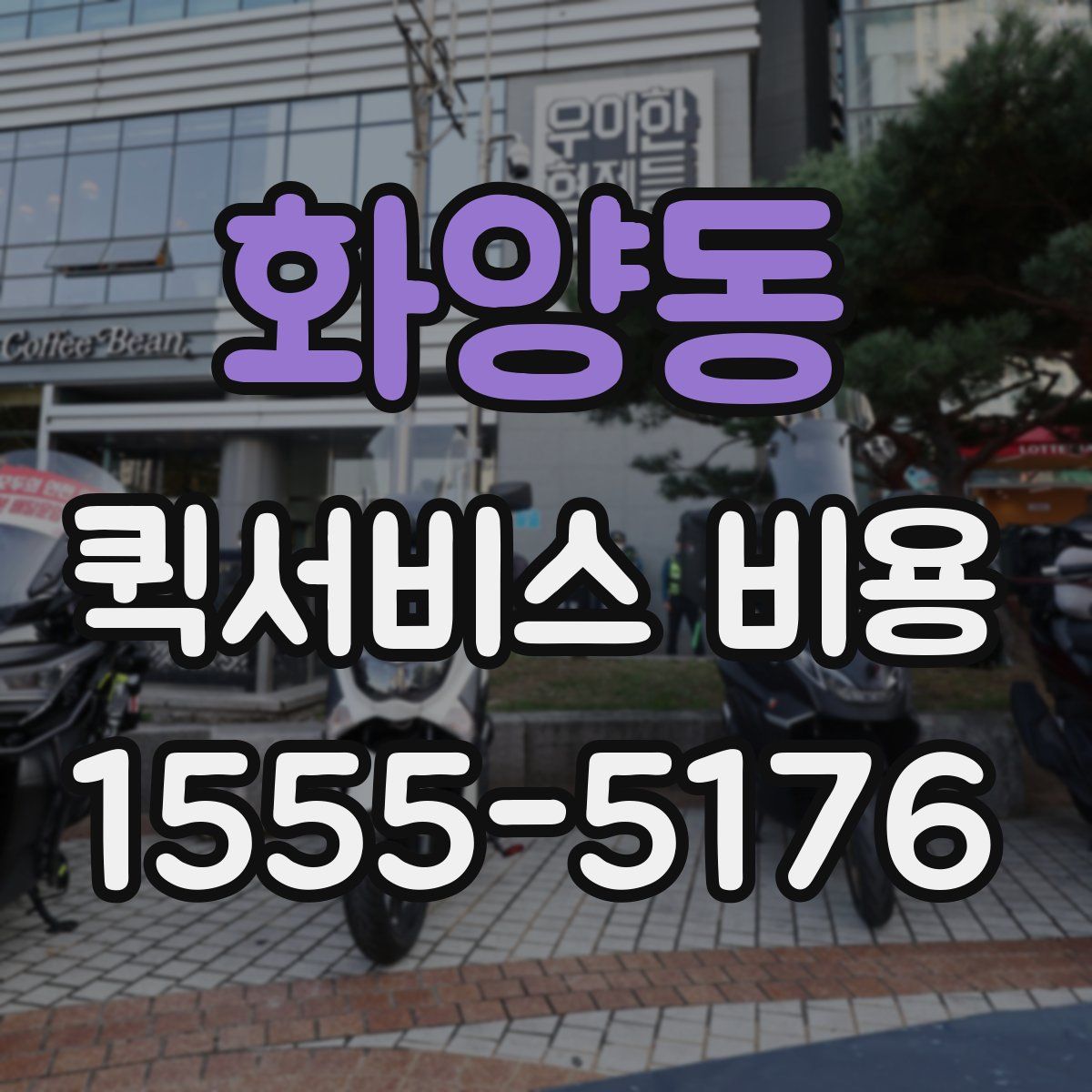 화양동 퀵서비스 비용