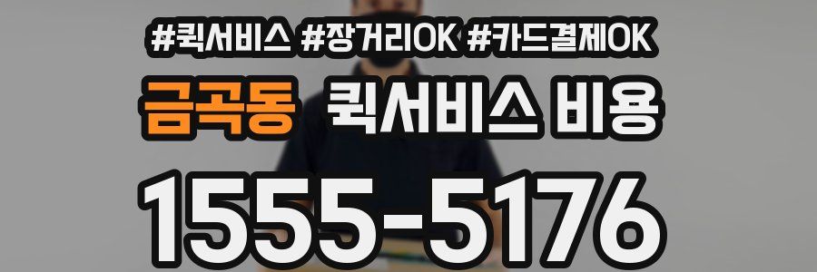 금곡동 퀵서비스 비용