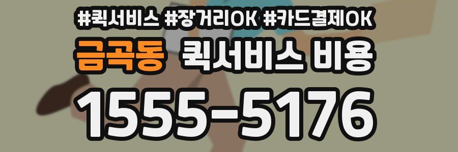 금곡동 퀵서비스 비용